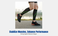 Compression Leg Sleeves, Unisex Sports Calf Support Socks, Running, Cycling, Fitness, Gradient Pressure