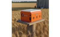 Twin Power Solar High-Frequency Sound Bird Repeller Low Voltage Voice Bird Repeller Rechargeable Battery Pigeon Repellent Device Rainproof for Farmers, Orchard Owners, Farm