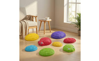 8 Pieces Textured Balance Stepping Stones Coordination Stepping Stones with Anti-Slip Base Colorful Toy Tactile for Preschool