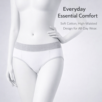 Ladies Underwear High Waist Briefs for Plus Size to 5XL, Womens Multipack with 95% Material for Daily Use