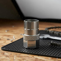 Bike Flywheel Socket Tool Compact Flywheel Socket with Knurled Grip One-Piece Wrench for Cyclists, Mechanics