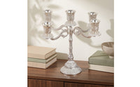 Metal 5-Arm Candelabra Classical Candelabra Reflective Candelabrum with Five Arms Luxurious for Home Decorators