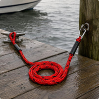 Guard Sleeves Bungee Dock Line Coiled Bungee Mooring Rope Shock Absorbing Stretch Dock Line Stretchy