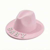 Felt Hat with Rhinestones Rhinestone Headwear Glamorous for Brides, Bridal Party