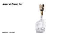 Empty Glass Spray Bottle Zinc Alloy Cap Refillable Glass Perfume Bottle for Travel, Dressing Table
