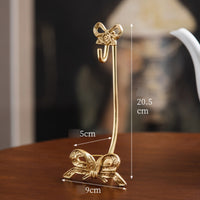 Hook Cup Stand Bow-Shaped Cup and Saucer Stand Decorative Household Decor