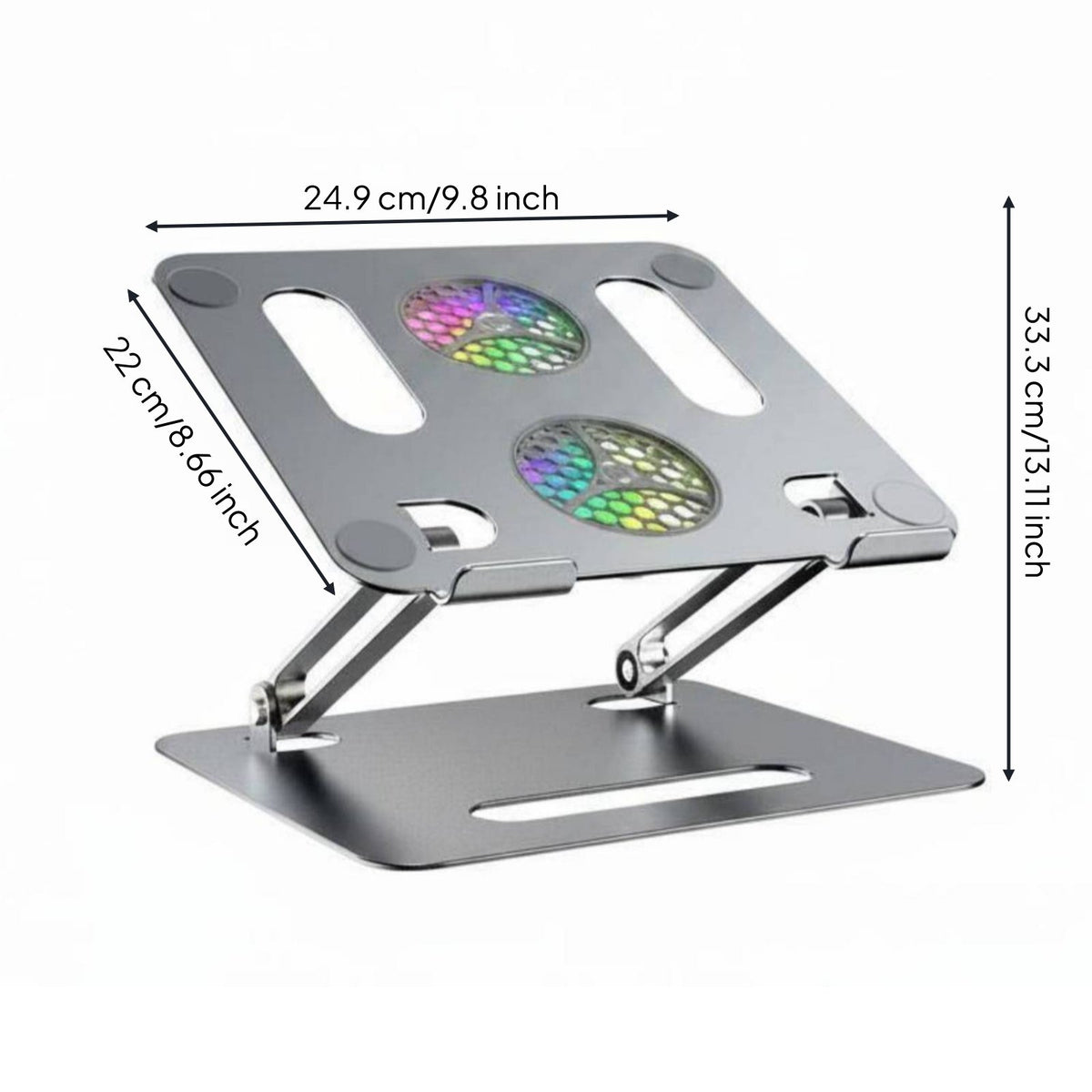 Cooling Laptop Stand Heat Dissipation Aluminum Laptop Stand Sturdy Computer Accessory for Desk, Travel