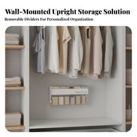 Wall-Mounted Underwear Box Visible Window Sock and Underwear Dispenser for Women