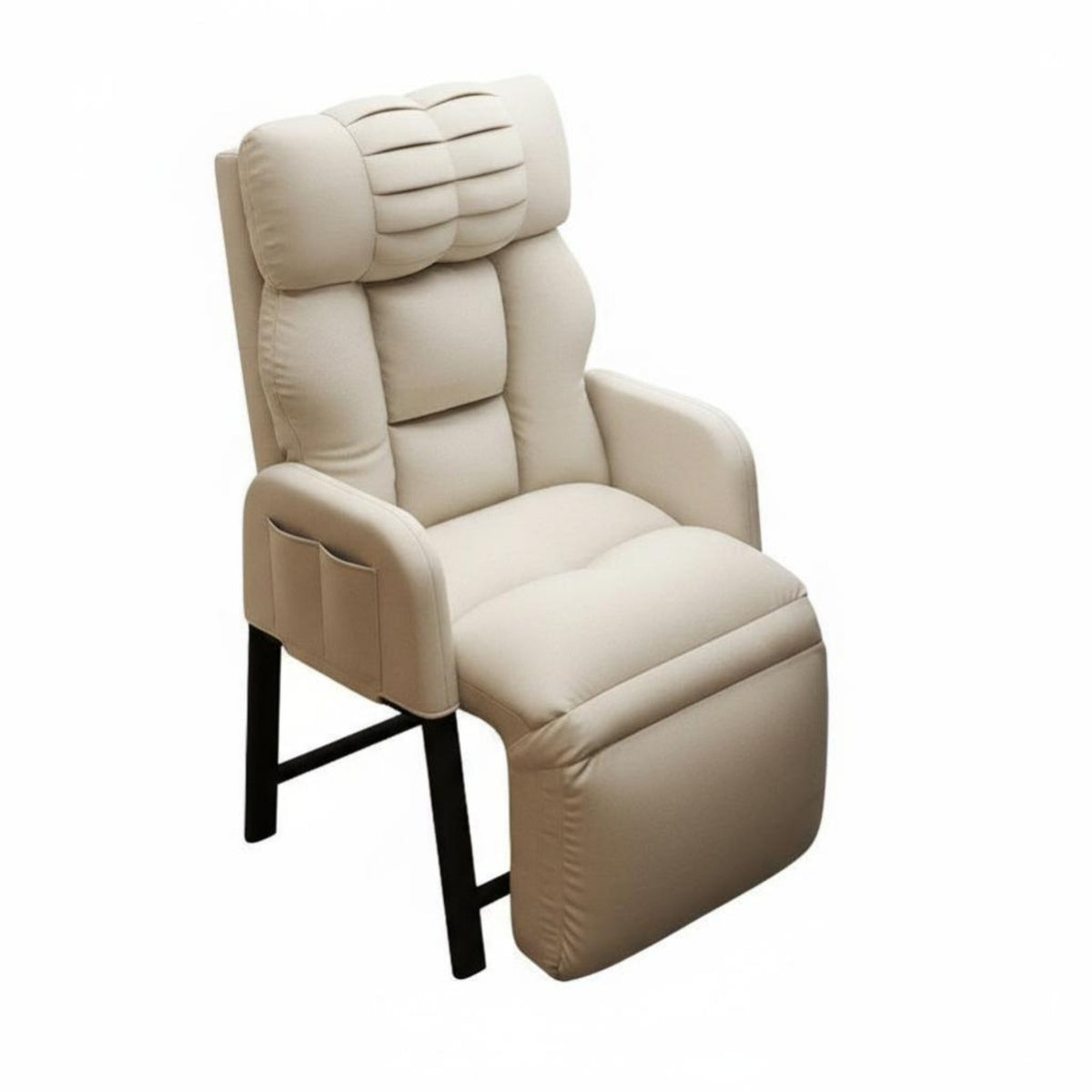 Foldable Design Adjustable resting Chair Space-Saving Folding Recliner Lockable Position Indoor Furniture Sturdy Frame for Office Workers, Students, Homeowners, Nap Time, Home, Living Room, Balcony