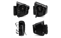 Motorcycle Saddlebag with Skull Symbol Punkaesthetic Biker Tool Bag Storage Pouch for Bikers
