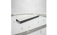 1:87 HO Scale Station Platform Plastic Station Platform Kit Gray Diorama Kit Realistic for Modelers