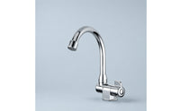Single-Cold Faucet Chrome Finish Water Spout Compact Plumbing Fixture
