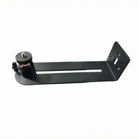 Wall Mounted Display Device Holder Bracket Slotted Arm Single Hole Display Device Holder Mount in Black