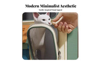 Telescopic Pull Rod Convertible Pet Trolley Detachable Wheeled Base Cat Backpack Large Capacity Pet Carrier Multi-Functional Design for Small Dog Owners, Travelers, Air Travel, Outdoor, Daily Walks, Vet Visits