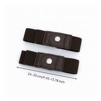 Adjustable Elastic Waist Adjuster Straps Comfortable Pants Adjuster with Snap Tab Flexible Elastic Waistband Reusable for Everyday Wear