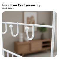 Multi-Functional Entryway Shelf with Hooks Modern Design Key Holder with Basket Space-Saving Household Storage Freestanding for Apartment Dwellers, Homeowners, Families, Hallway, Desktop, Bedroom, Kitchen