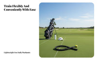 Warm-up Tool Golf Swing Training Rope Portable Golf Swing Tempo Rope Ergonomic Grip for Beginners, Youths, Home, Office