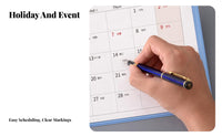 2026 Desk Calendar Pad, Monthly Planner, Desktop Note Mat, Office, Minimalist