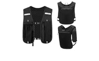 Lightweight Trail Running Hydration Vest Multiple Pockets Long-Distance Water Vest Adjustable Straps Hydration Backpack Breathable for Runners, Cyclists, Hikers, Hiking