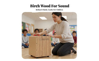 Equine Stripe Box Drum Perfect Gift Percussion Instrument Internal Snare Wires Box Drum for Children, Kids, Musical Gatherings