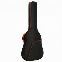 Black Padded Guitar Bag Zippered Musical Instrument Storage