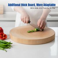 Ginkgo Wood Chopping Board, Spore-Resistant, Thickened, Large, Double-Sided, Kitchen Cutting Board