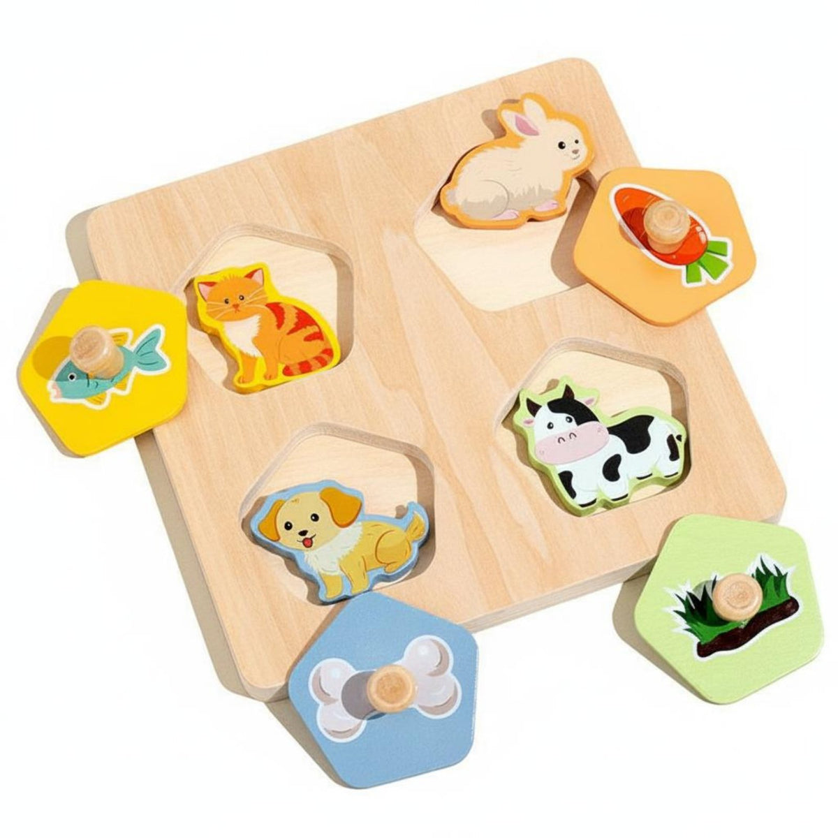 Fine Movement Skill Development Multicolor Shape Game Hand-Eye Coordination Shape Matching Toy Learn Through Play for Preschoolers