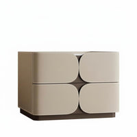 Italian and aesthetic Nightstand with Drawer Modern Design Small accent Cabinet Minimalist artistic Bedside Table space-saving Footprint for property owners, Apartment Dwellers, Students, Bedroom, Guest Room, paleice, Hallway