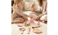 Wooden Makeup Toy Set Lightweight Pretend Play Makeup Kit Natural for Children