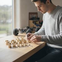Brass 1:10 Scale RC Car Parts with Fasteners Precision-Machined Brass Counterweights for YK4102 YK4103 YK6101, Tuning, Maintenance
