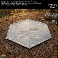 Waterproof Camping Ground Mat Hexagonal Camping Mat Wear-Resistant Outdoor Gear PE for Grass Protection, Picnics
