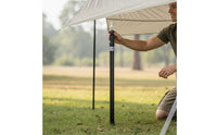Telescopic Tarp Pole Portable Aluminum Alloy Shelter Pole Adjustable Tarp Poles Sturdy Duty Retractable Shelter Rods for Campers