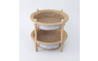 Two-Tier Cat Bed Stable Cat Bed with Scratchsurface Wood Feline Furnishings Cats