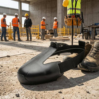 Slip-on Anti-Crush Shoe Cover Open Back Safety Shoe Cover Adjustable Strap Foot Protection Molded Plastic