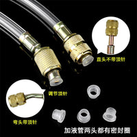 Xingweiqiang R410/R22 Refrigerant Charging Hose with Transparent Tube for Air Conditioning and Refrigerator Maintenance