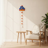 Stuffed Doll Display Strap Wall-Hanging Doll Hanger with Heart Decorations Adjustable Toy Display Hanger for Collectors, Bedroom, Dorm Room, Playroom