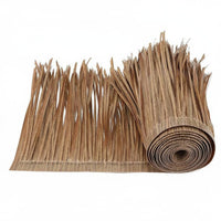Retardant PE Plastic Thatch Panel Fire Resistant Synthetic Thatch Roofing Long-Lasting for Contractors, Homeowners, Poolside, Garden, Patio