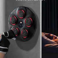 Interactive Sound Boxing Machine Up Pads Music Boxing Machine Adjustable Modes & Speeds Electronic Wall Punching Target for Kids, Indoor, Home