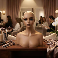 Mannequin Head Bust Shoulder-Length Mannequin Head Display Bust