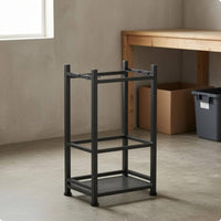 Metal Tool Organizer Perforated Bottom Iron Tool Rack Open Frame