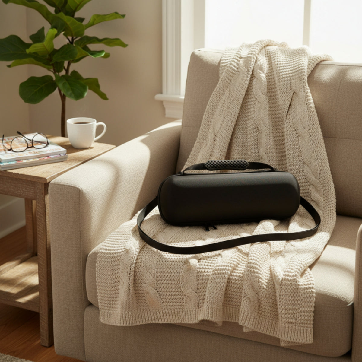 Speaker Carrying Case Portable Carrying Bag with Handle Detachable for Outdoor