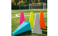 Training Marker with Square Base Stackable Cone Marker with Hollow Top Plastic Obstacle Cone High Visibility Agility Cones