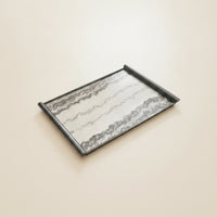 Tray with Handles Framed Rectangular Tray Tabletop