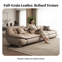 Curved Sectional Sofa Italian design Curved sectional Sofa Light Luxury Living Room Furniture for Homeowners, Families, Villa, Spacious Apartment, Lobby
