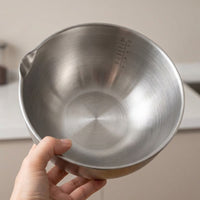 Stainless Steel Basin and Strainer Bowl Set, Extra Thick Steel Colander and Washing Bowl, Modern Minimalist Fruit and Vegetable Draining Basin