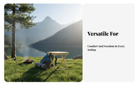 Quick Setup Portable Camping Stool Stable Folding Camp Stool Long-Lasting for Travelers, Fishers, Queuing