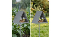 Bird Feeder House with Pole Decorative Standing Bird Feeder Outdoor for Avian Creatures Birds