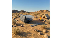 With Ladder Rooftop Tent Model Slanted Cover Folded Tent Unit Ribbed Car Scene Accessory Foldable for off-Highway-Highway