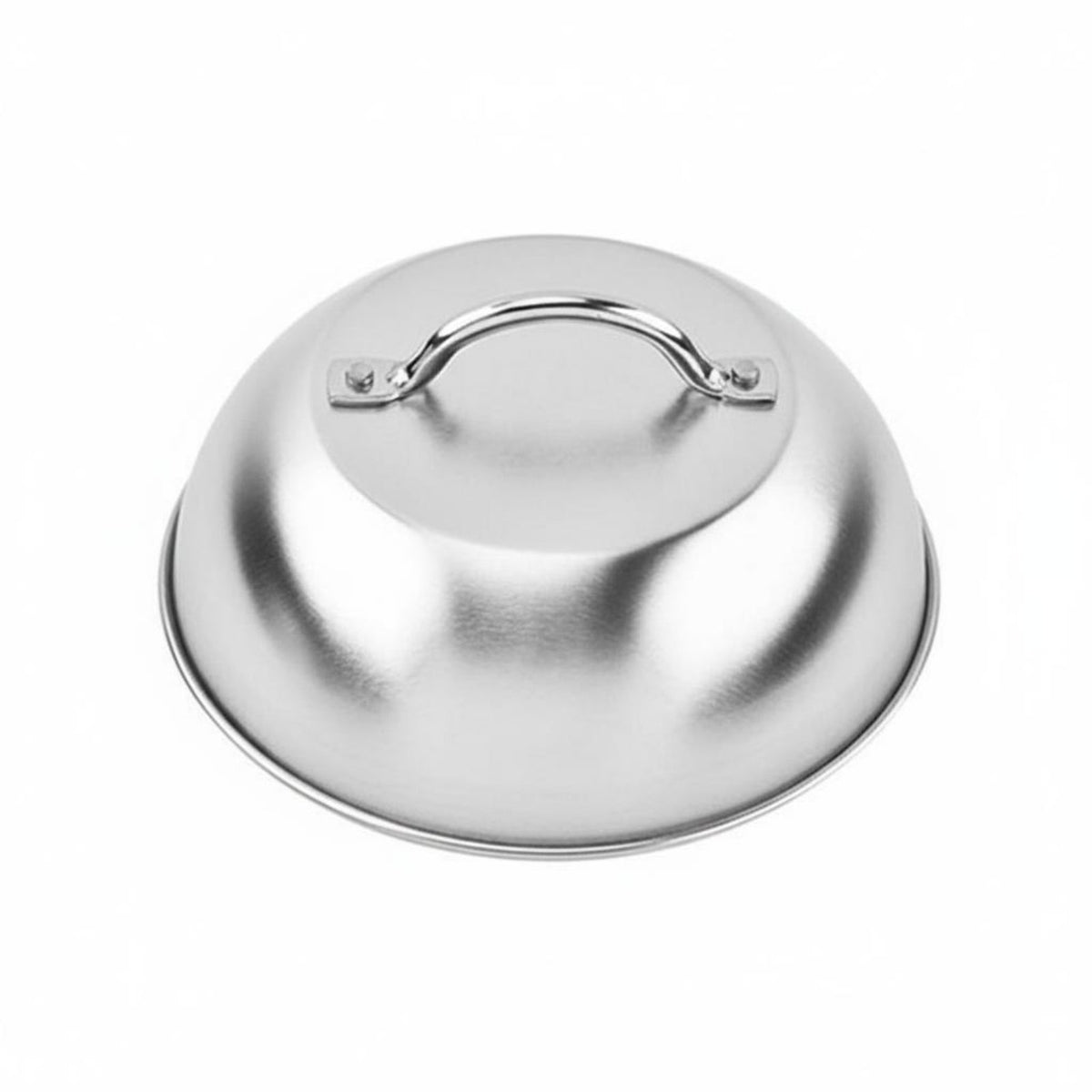 Dustproof Steak Cover Rust Resistant Stainless Steel Food Dome Even Heat Distribution Metal Steak Cover Comfortable Handle for Chefs, Home Cooks, Restaurant, Outdoor Barbecue, Camping