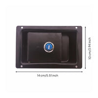 Shock Resistant Forklift Hood Lock Metal Construction Loader Cover Latch Equipment Entry Lock for Operators, Repair Workers, Maintenance